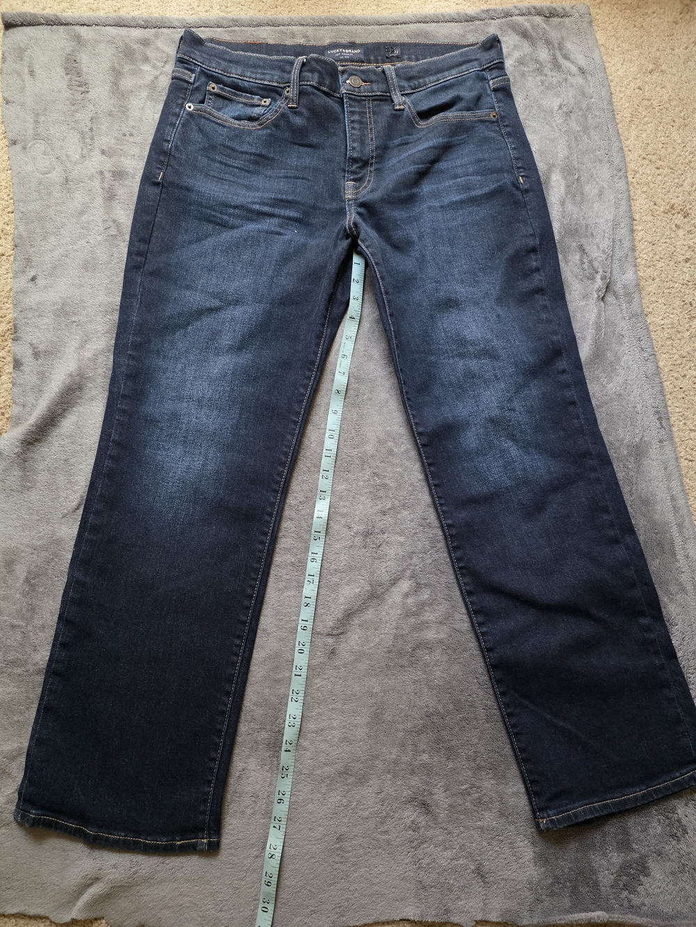 Lucky Brand Straight-Leg Mid Rise Jeans